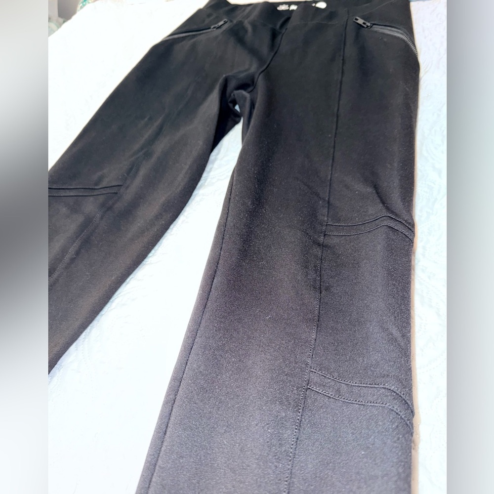 Betabrand Dress Pant Yoga Pants- black with zipper pockets
